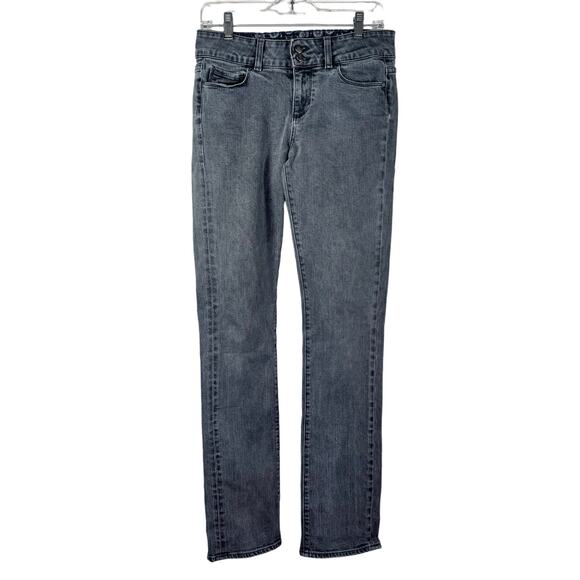 Paige Double Button Skinny Leg Med Rise Denim Jeans Gray 29 - Picture 12 of 12